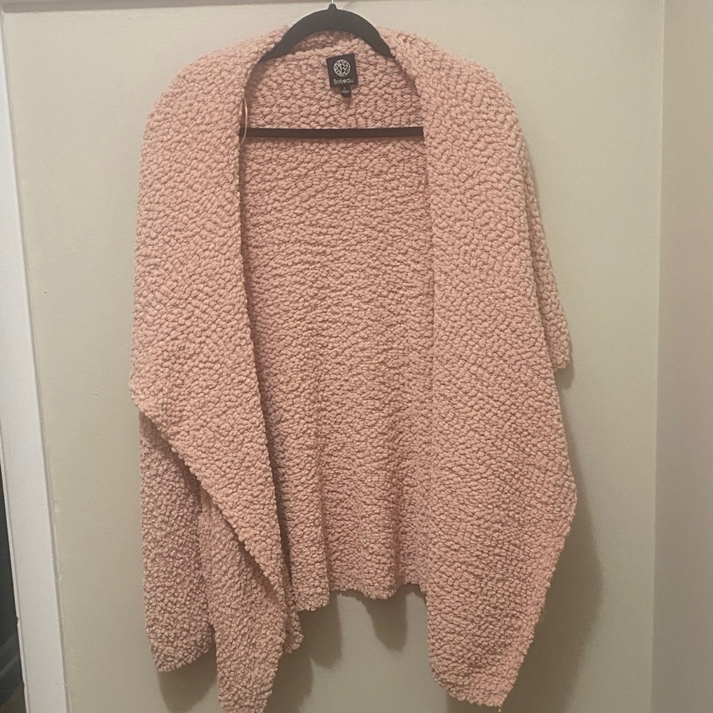 Bobeau Blush Cowl Neck Sweater
